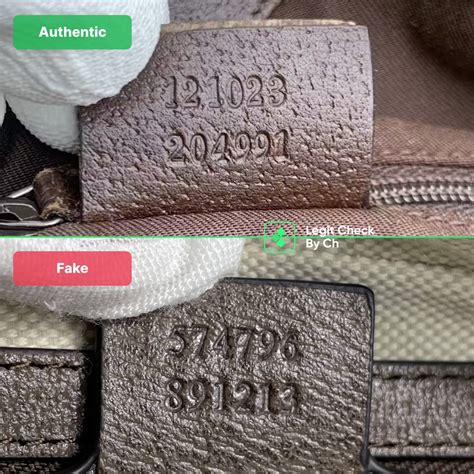 real gucci vs fake serial number|gucci bag authentication check.